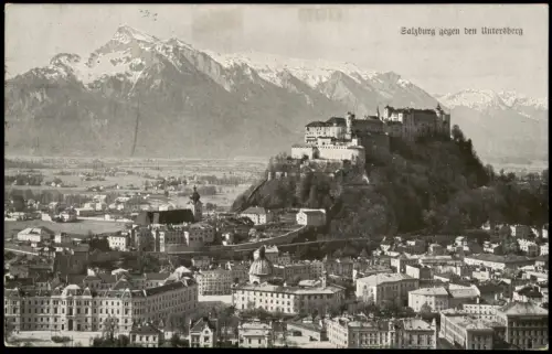 Ansichtskarte Salzburg Blick über die Stadt 1917