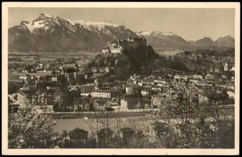 Ansichtskarte Salzburg vom Kapuzinerberg 1937