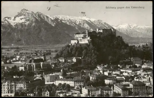 Ansichtskarte Salzburg gegen den Untersbach 1932