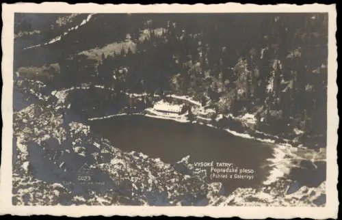 Postcard Vysoké Tatry Popradské pleso 1921