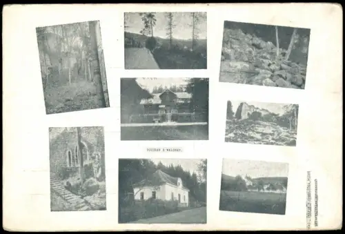 Postcard .Tschechien POZDRAV Z WALDEKU. Mehrbild Ansichtskarte 1930