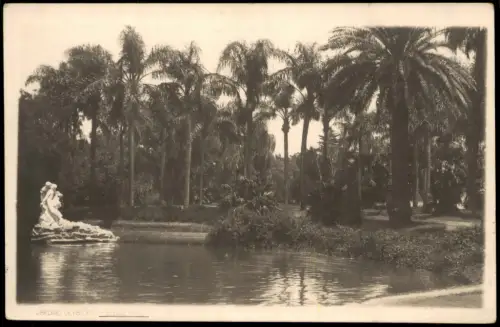 Postcard Buenos Aires Parkanlagen Jardin Fotokarte 1928