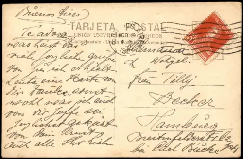 Postcard Buenos Aires Parkanlagen Jardin Fotokarte 1928