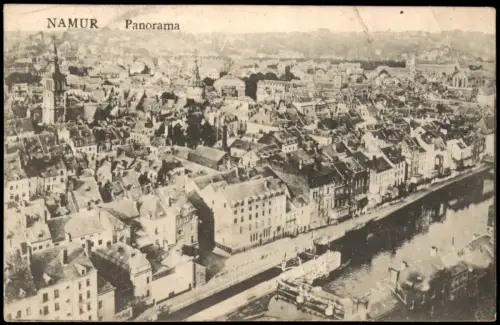 Postkaart Namur Namen Panorama 1918