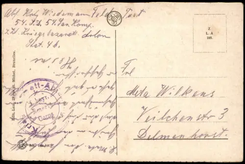 CPA Laon La Cathédrale 1916  gel. Feldpoststempel