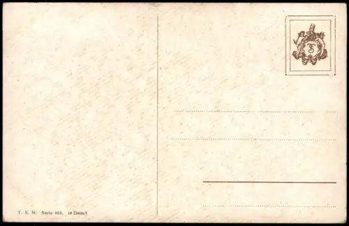 Ansichtskarte  Pfingsten Pentecost Ortspartie Baumblüte 1915