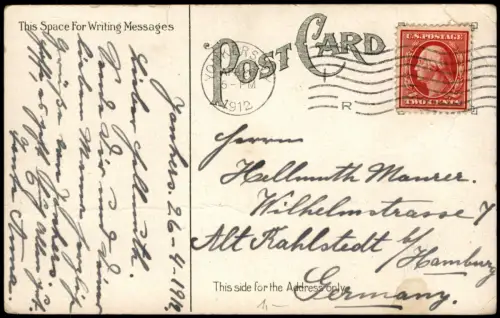 Postcard Yonkers Entrance to Park Hill Elevator 1912