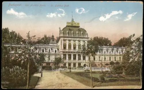 Postcard Budapest Szt. Lukács fürdö St. Lukács-Bad 1915