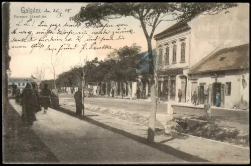 Freistadt an der Waag Hlohovec  Frašták Galgóc Ferencz József-tér. 1905