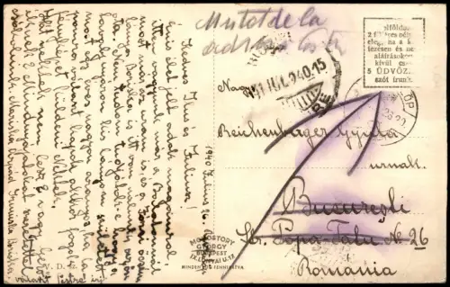 Postcard Révfülöp Molo Strand Denkmal 1940  Magyar Ungarn