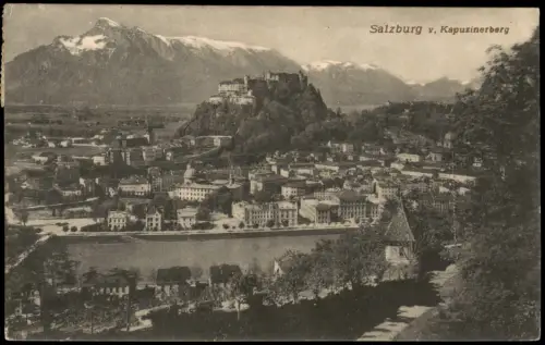 Ansichtskarte Salzburg v. Kapuzinerberg 1913
