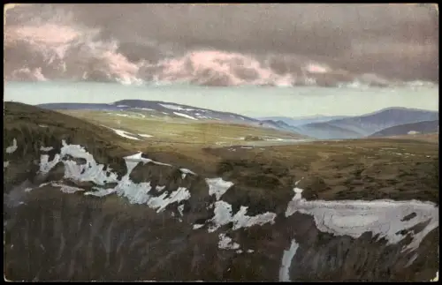 Krummhübel Karpacz Riesengebirge Stimmungsbild Photochromie 1913