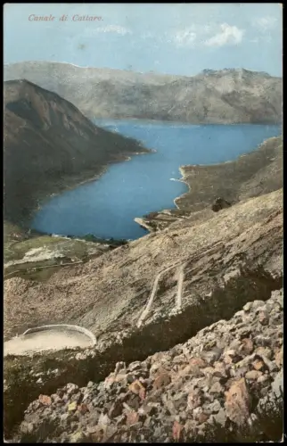 Kotor Cattaro (Котор) Canale Stimmungsbild Photochromie 1913