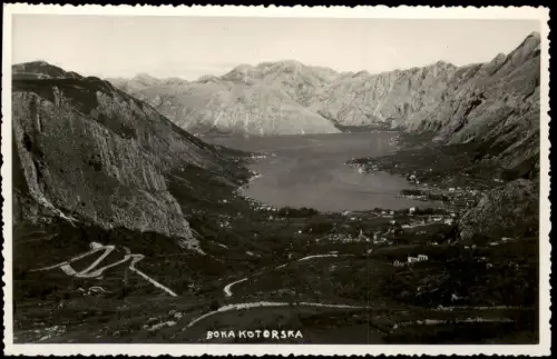 Postcard Kotor Cattaro (Котор) BOKA KOTORSKA - Fotokarte 1927