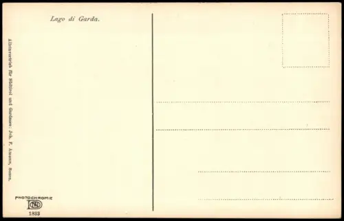 Riva del Garda Photochromiekarte Stimmungsbild Natur Lago di Garda Gardasee 1910