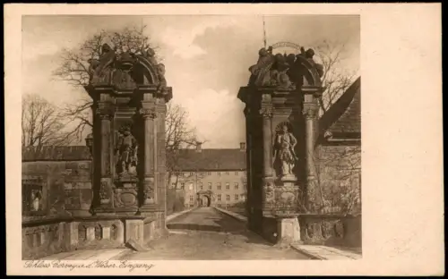 Ansichtskarte Höxter (Weser) Schloß Kloster Corvey - Eingang 1928