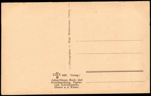 Ansichtskarte Höxter (Weser) Schloß Kloster Corvey - Eingang 1928