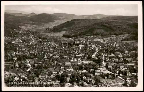 Ansichtskarte Lahr (Schwarzwald) Luftbild - vom Flugzeug aus 1953