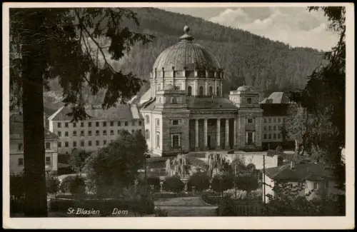 Ansichtskarte St. Blasien Dom 1934
