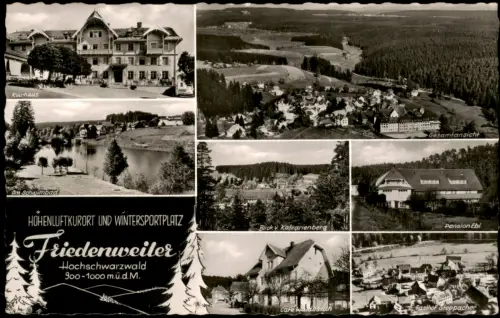 Ansichtskarte Friedenweiler Mehrbild Pensiom Kurhaus 1959