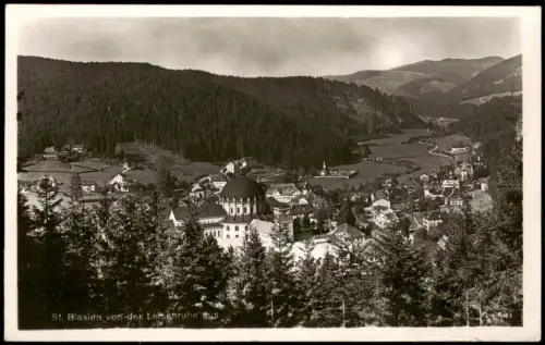 Ansichtskarte St. Blasien von der Luisenruhe 1942