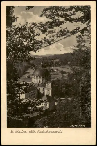 Ansichtskarte St. Blasien Stadtblick 1941