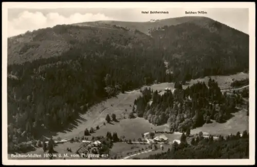 Ansichtskarte Aitern Hotel-Gasthof Belchen Multen Luftbild 1932