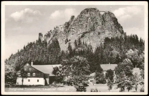Tollenstein-Sankt Georgenthal Rozhled Jiřetín Burgruine Tollenstein Gehöft 1934