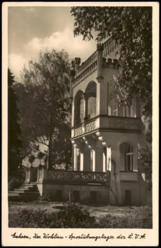 Postcard Guhren Kr. Wohlau Góry Sportübungslager Schloß 1938