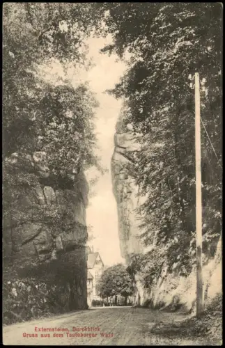 Holzhausen Horn-Bad Meinberg Durchblick Teutoburger Wald Straße 1905