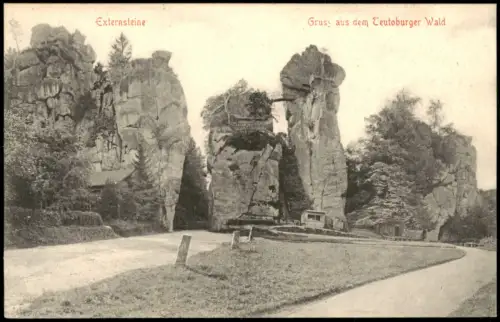 Holzhausen Horn-Bad Meinberg Externsteine Teutoburger Wald Kiosk 1905