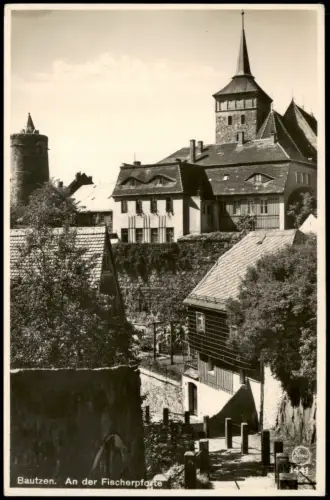 Ansichtskarte Bautzen Budyšin Fischerpforte 1934