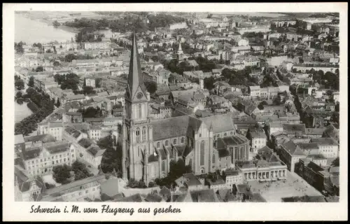 Ansichtskarte Schwerin Luftbild 1936