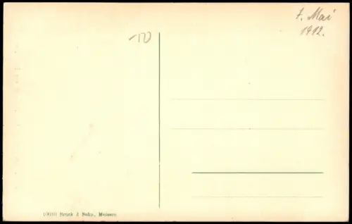 Ansichtskarte Meißen Burghof. Albrecht der Beherzte. 1908