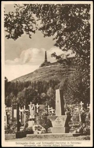 Schönau im Wiesental Schlageter-Grab und Schlageter-Denkmal 1938