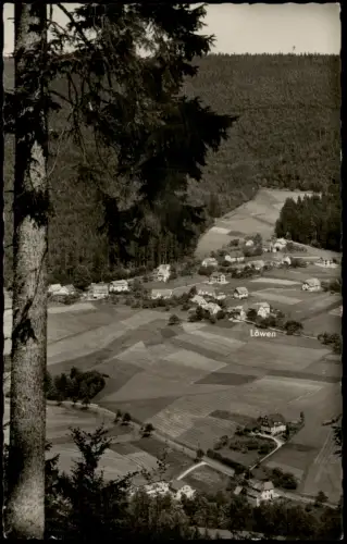 Schönmünzach-Baiersbronn Stadt mit Gasthaus Pension Löwen 1961