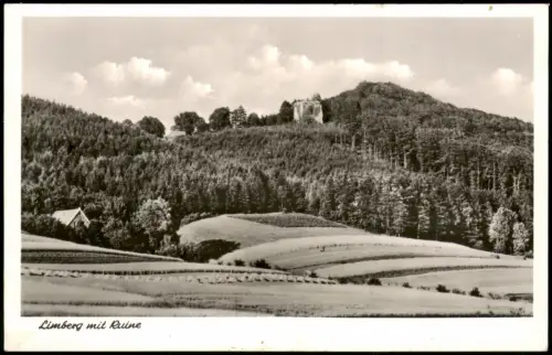 Ansichtskarte Preußisch Oldendorf FORSTHAUS LIMBERG mit Ruine. 1956