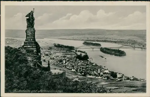 Rüdesheim (Rhein) National-Denkmal am Rhein, Niederwalddenkmal 1930