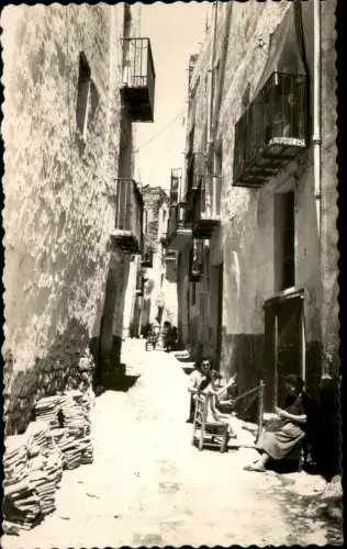 Postale Peñíscola Calie Típica Rue Tipique A Typical Street 1963