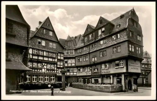 Ansichtskarte Frankfurt am Main Haus Rosenbusch und Roseneck 1930