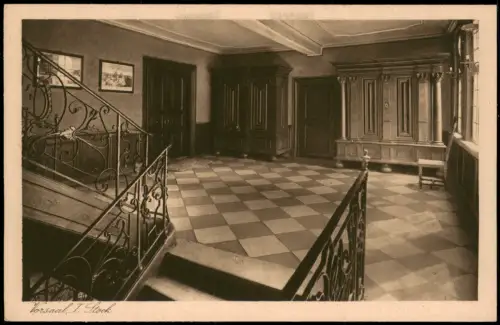 Ansichtskarte Frankfurt am Main Goethehaus Vorsaal I. Stock 1928