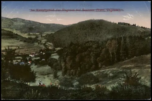 CPA Sens (Vogesen) Senones Kampfgebiet Vosges bei Senones 1916   Feldpost