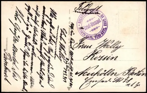 Feldpostkarte 1. WK Westfront Frankreich Partie Weißer See 1917   Feldpost