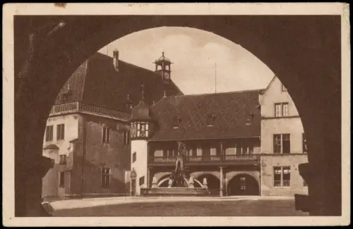 CPA Kolmar Colmar Partie am alten Zoll-Gebäude 1944