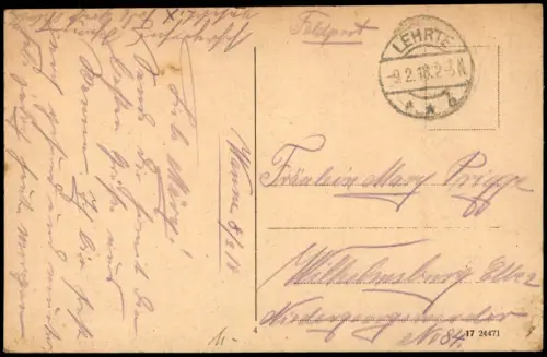 Ansichtskarte Wanne-Eickel-Herne WANNE Partie Kaisergarten 1918 Feldpost