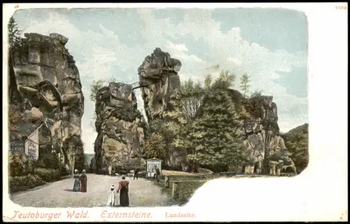 Holzhausen-Externsteine-Horn-Bad Meinberg Teutoburger Wald Externsteine 1906