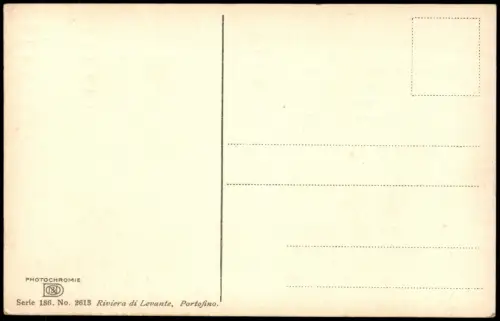 Cartolina Portofino Stadtansicht 1912