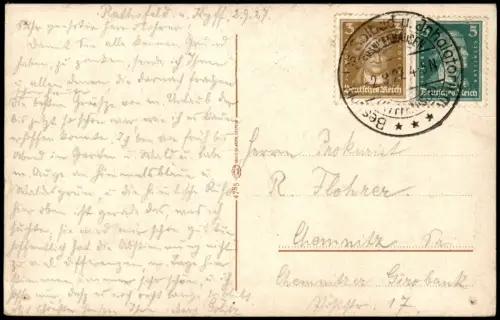 Kelbra Denkmal Kaiser Wilhelm I. u. Burgruine Kyffhäuser Flieger-Aufnahme 1927