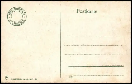 Kelbra (Kyffhäuser) Kaiser Wilhelm-Denkmal a. d. Kyffhäuser 1910