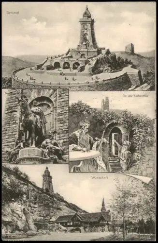 Kelbra (Kyffhäuser) Kaiser-Friedrich-Wilhelm Barbarossa-Denkmal 1914